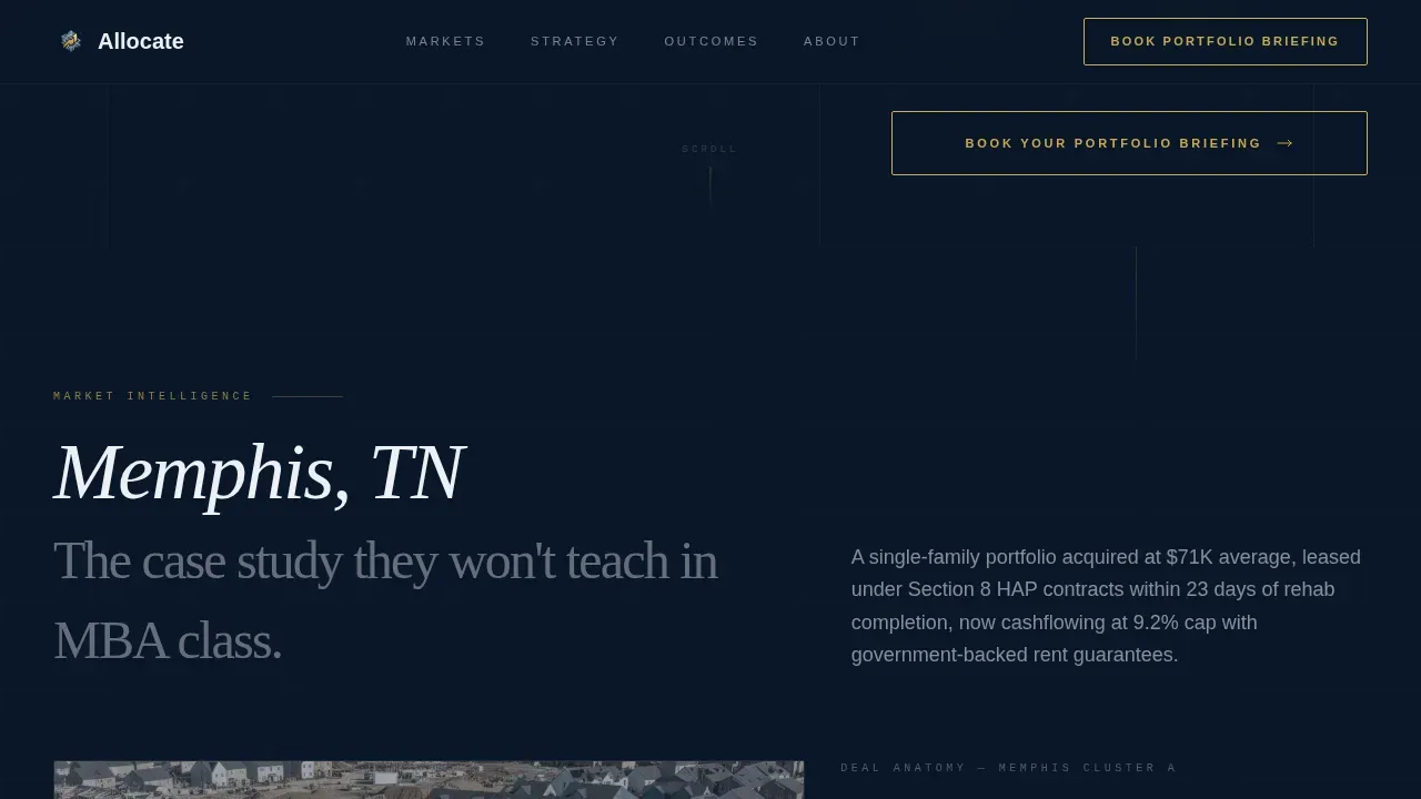 Affordable Housing Investment Advisory Landing Page Template