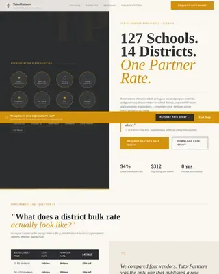 Tutoring Center Marketing FAQ & Common Questions Website Template