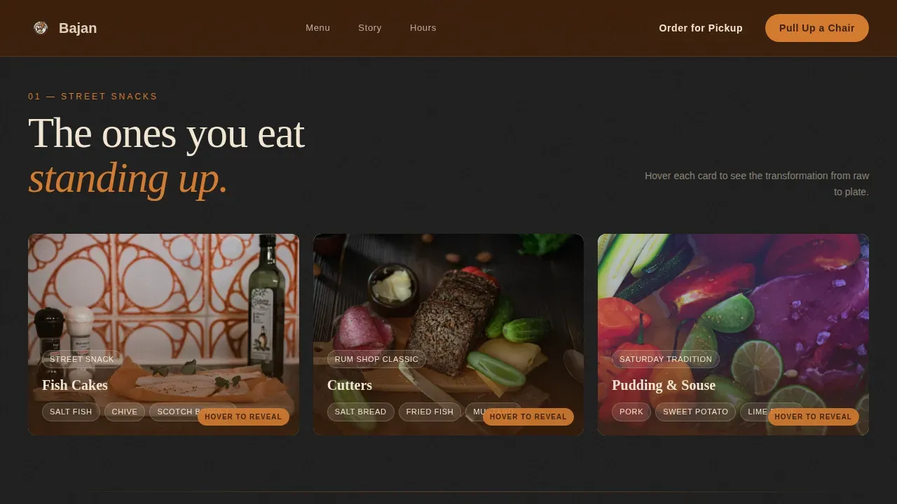 Premium Caribbean Restaurant | Free Website Template | Rocket
