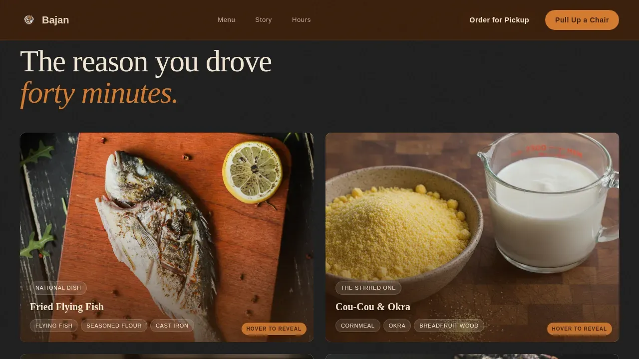 Premium Caribbean Restaurant | Free Website Template | Rocket