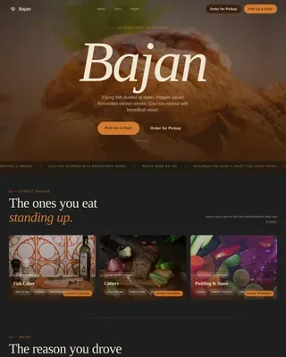 Premium Caribbean Restaurant | Free Website Template | Rocket