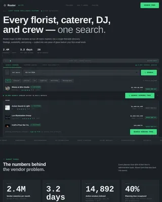 Specialist Directory & Marketplace Platforms Pricing & Packages Website Template
