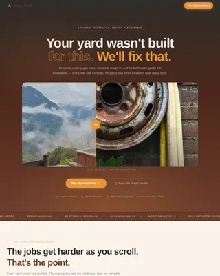 Hot Tub Installation Landing Page Template