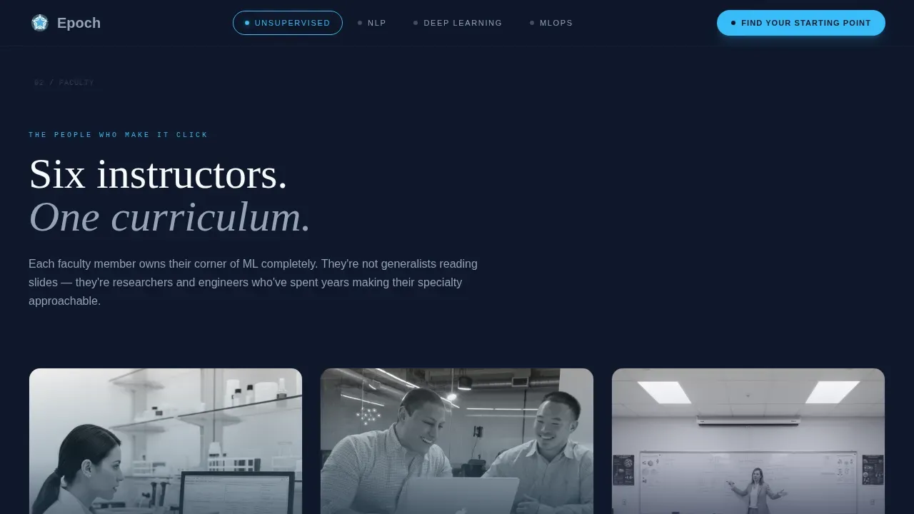 Machine Learning Course Landing Page Template