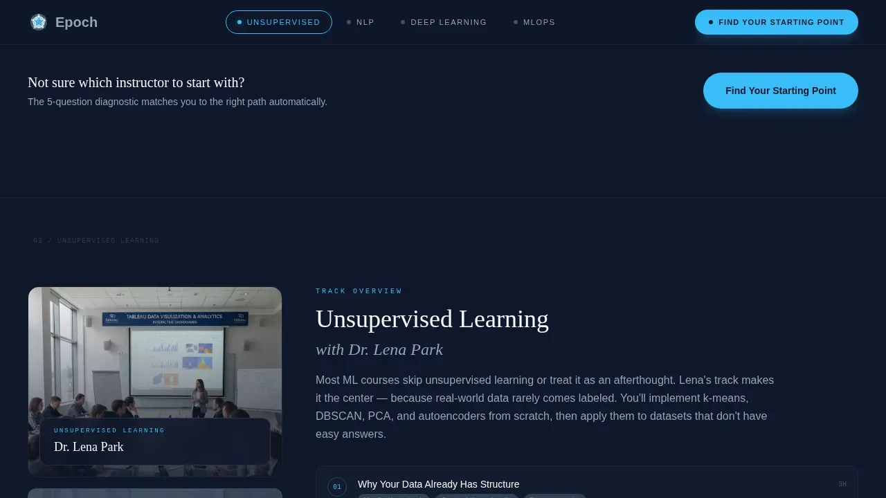 Machine Learning Course Landing Page Template