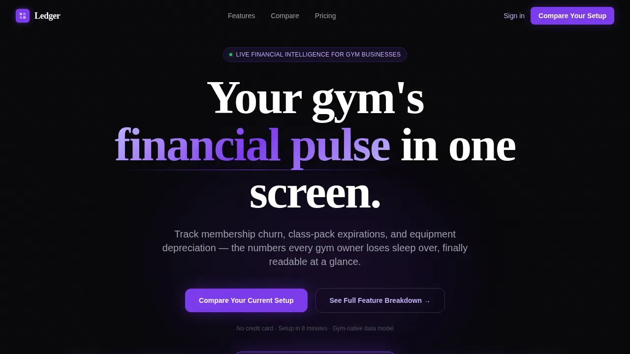 Fitness & Gym Software Comparison Website Template