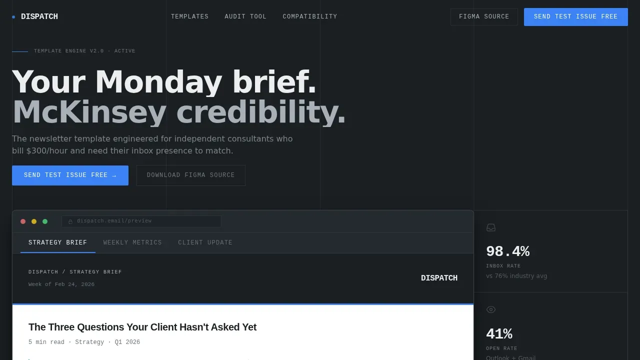 Consulting Digital Presence Professional Website Template