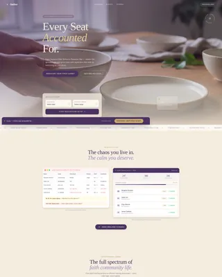 Religious Event Booking Website Template