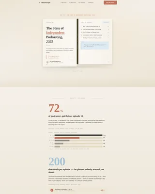 Podcast About Podcasting Content Booking Website Template