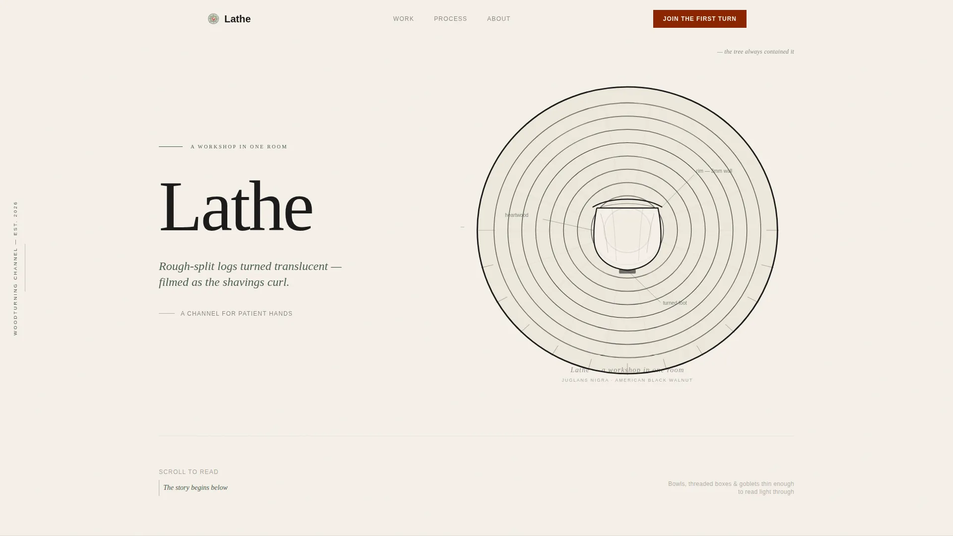 Woodturning & Lathe Work Content Pre-Launch Website Template