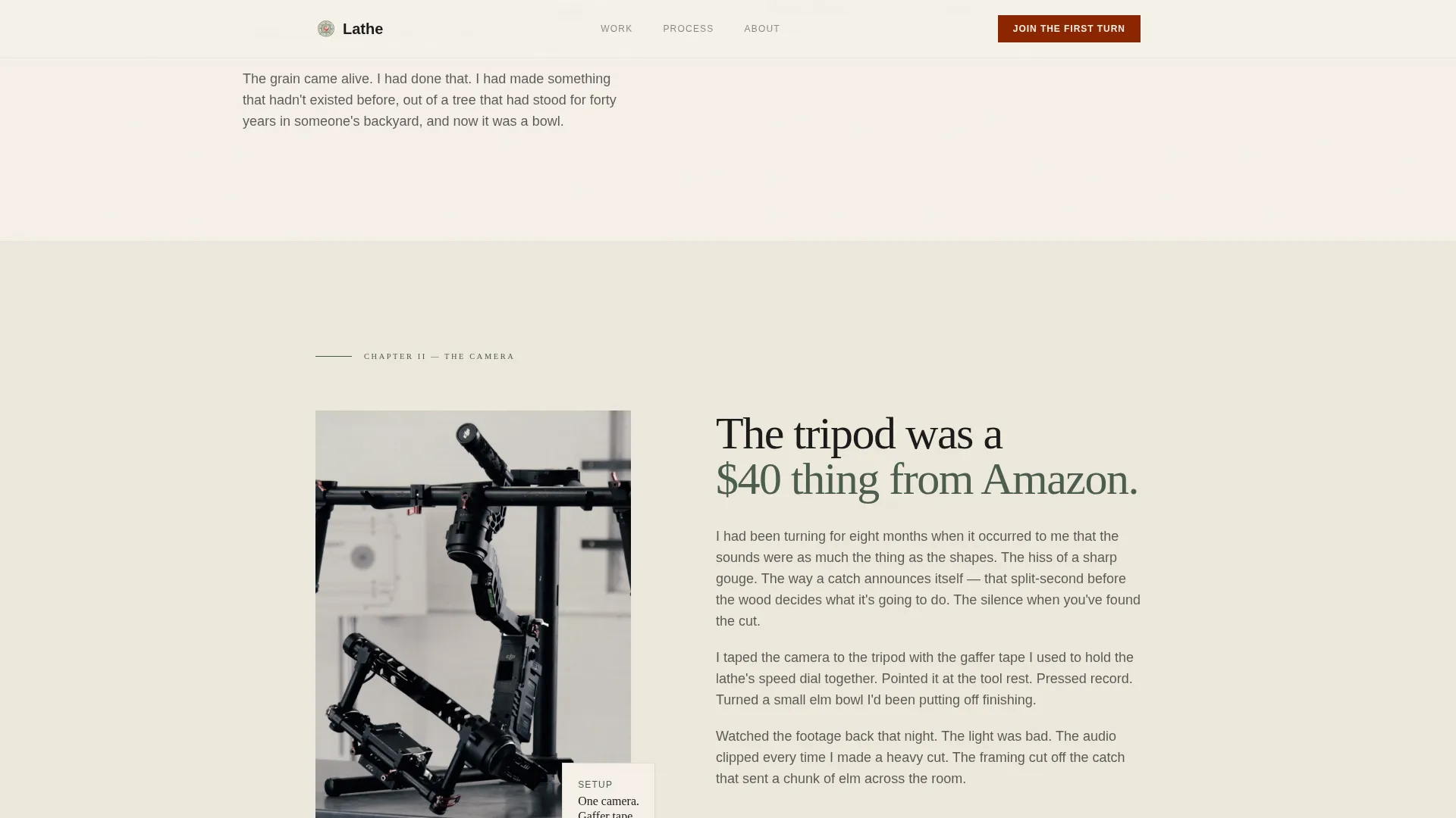 Woodturning & Lathe Work Content Pre-Launch Website Template