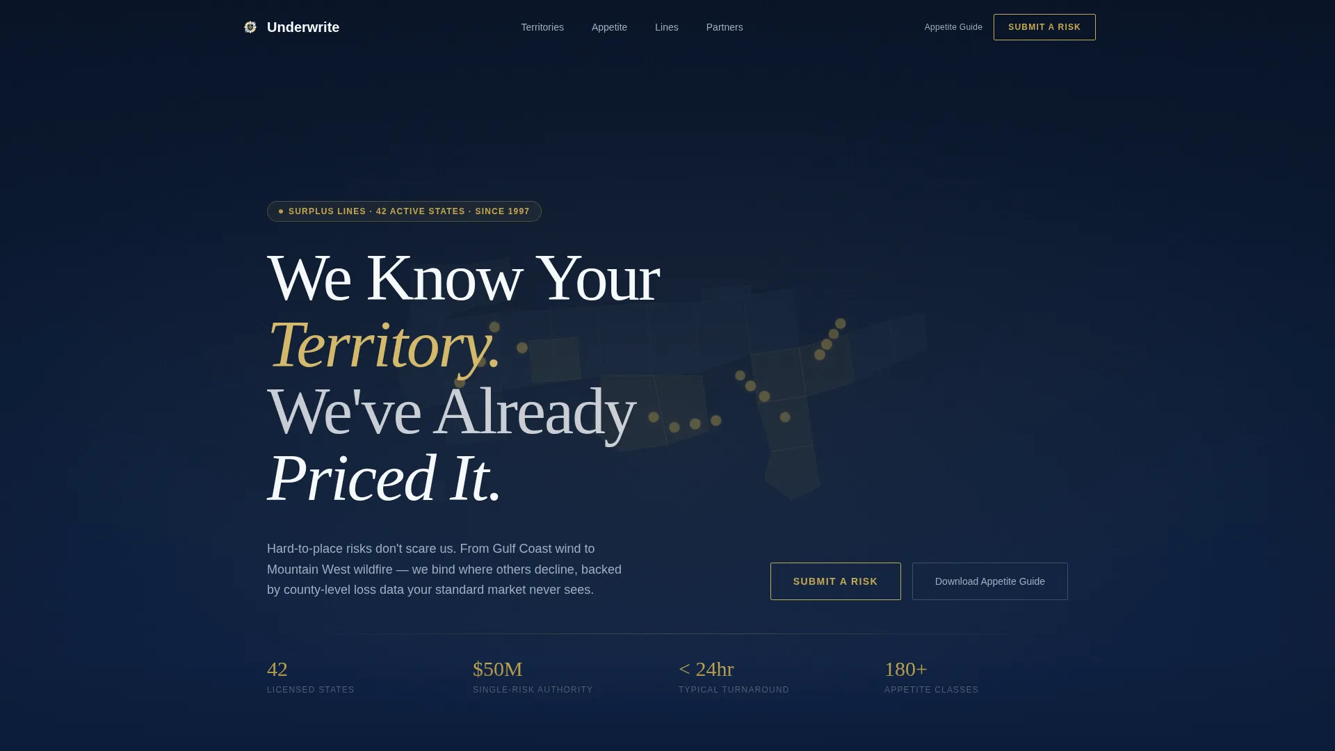 Underwriter Blog Website Template