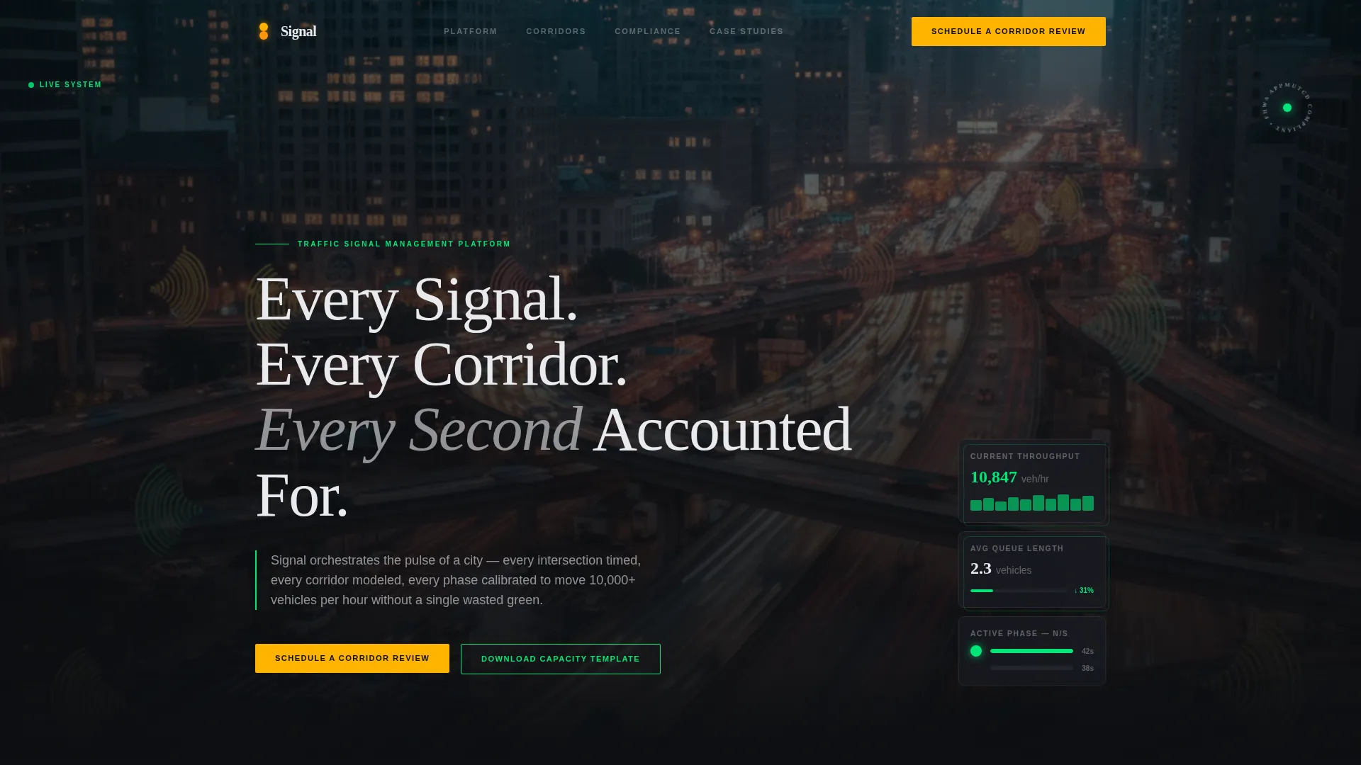 Parking & Traffic Booking Website Template