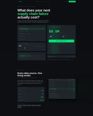 Supply Chain Technology Pricing Website Template