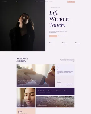 Specialty Beauty Treatments Booking Website Template