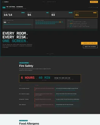 Hospitality Software Privacy Policy Website Template
