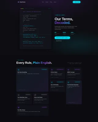 Cleaning Service Terms of Service Plain-Language Website Template