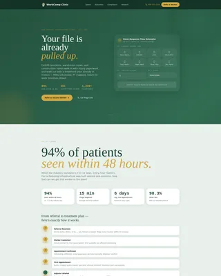 Urgent Care & Walk-In Cost Calculator Website Template