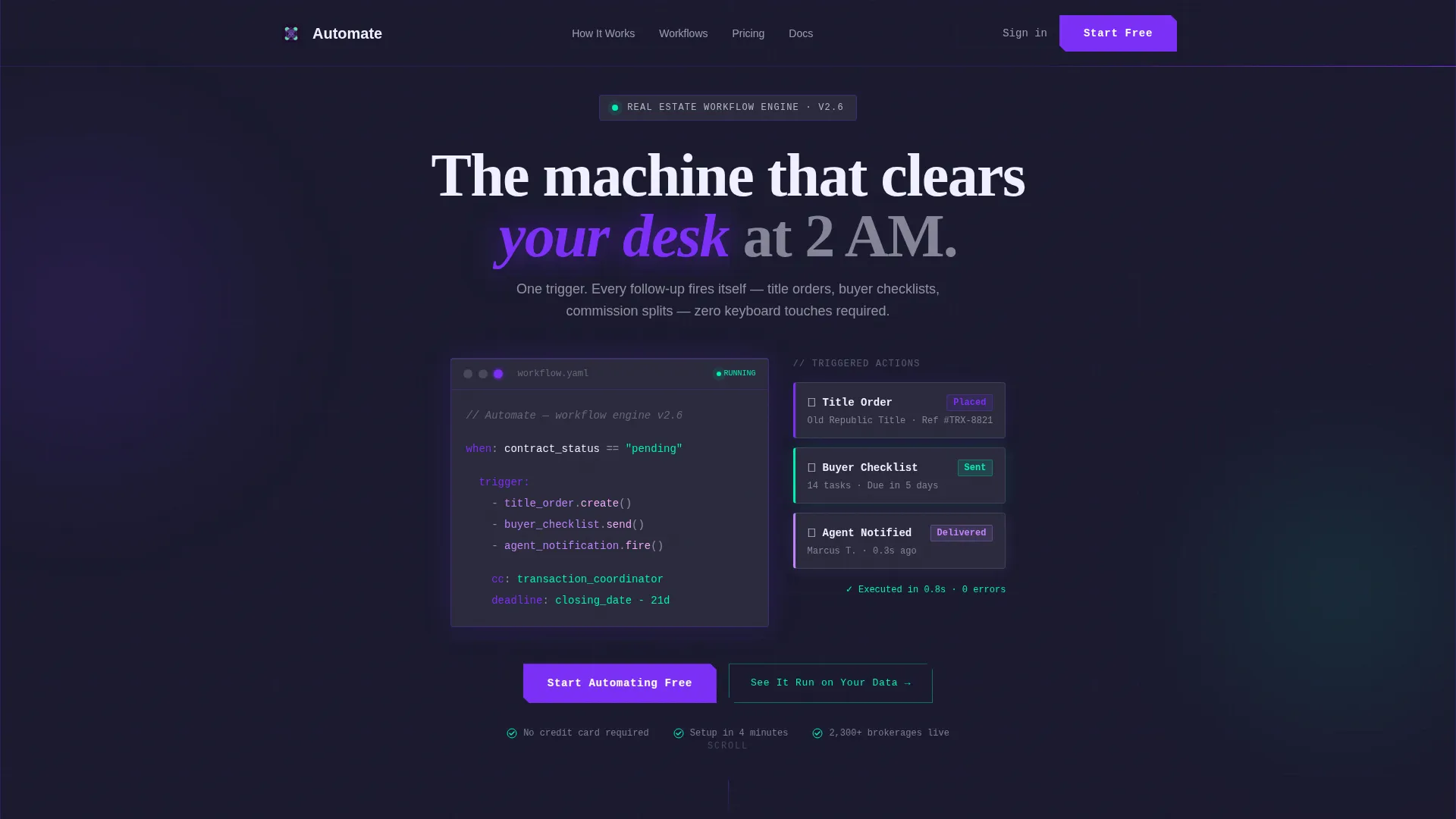Real Estate Software Professional Website Template