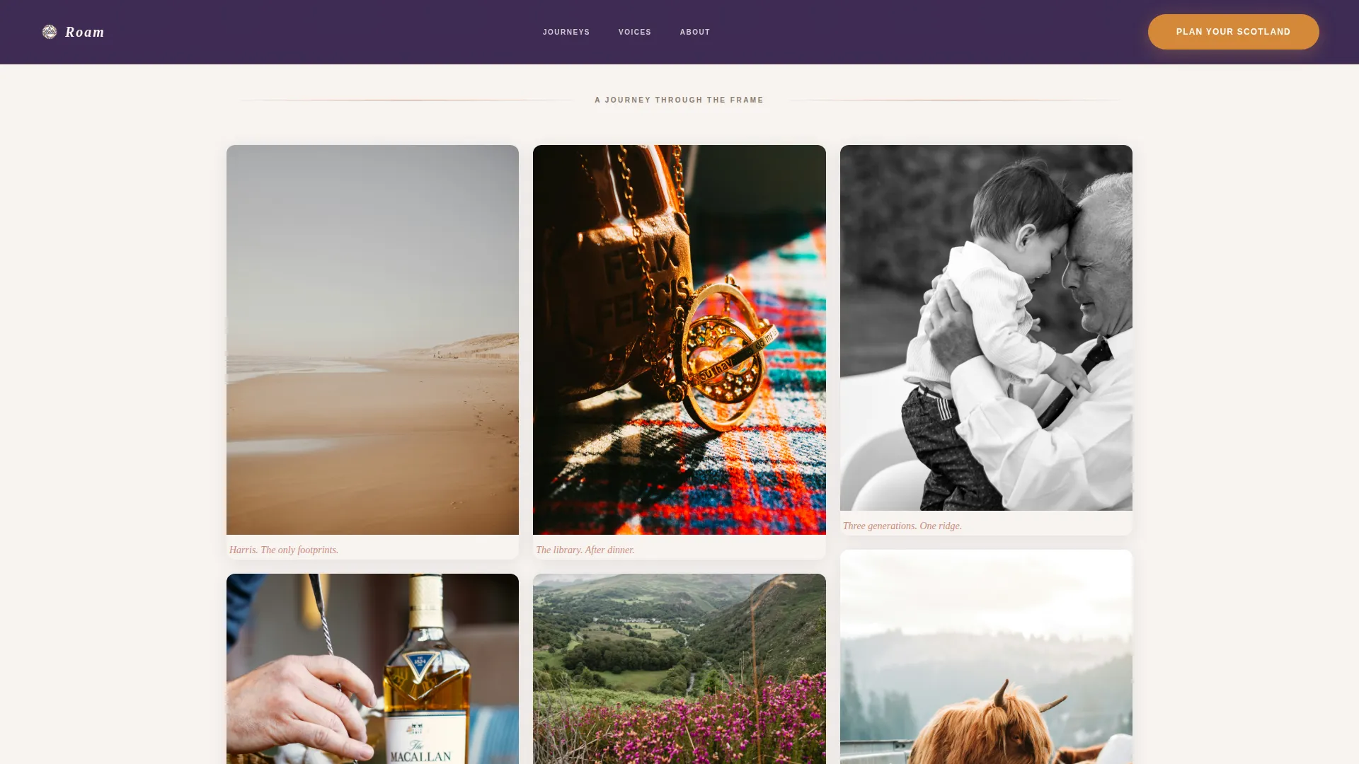 Scotland Travel Booking Website Template