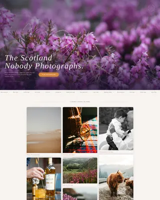 Scotland Travel Booking Website Template