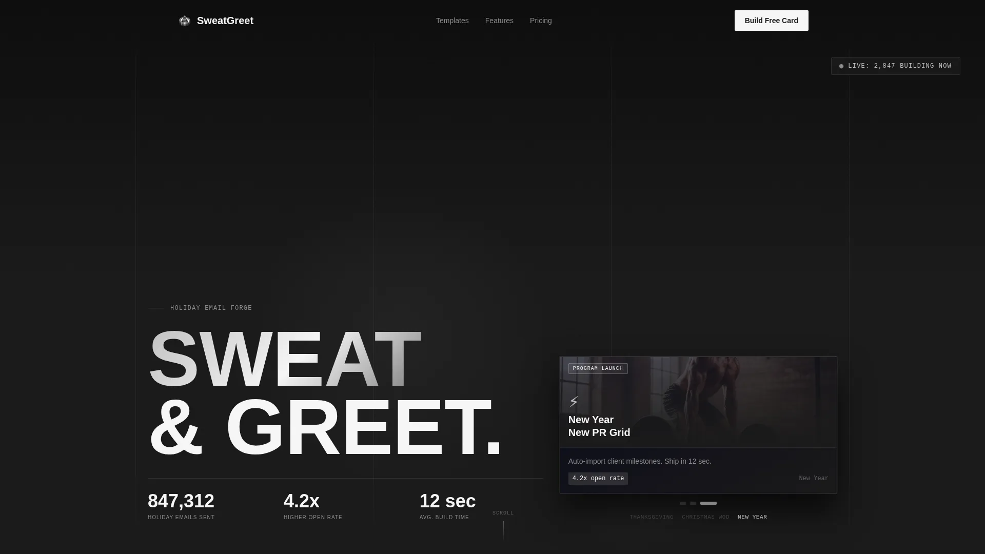 Fitness Email Marketing Directory Website Template