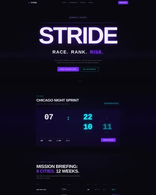 Marathon Running Reviews Website Template