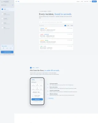 Streamlined Incidentreporting | Free Website Template | Rocket
