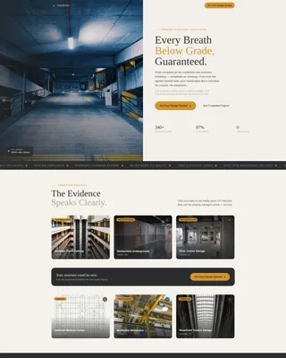 Parking Structure Construction Professional Website Template