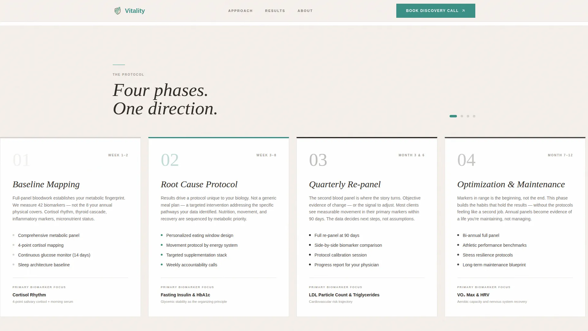 Health Coach Booking Website Template