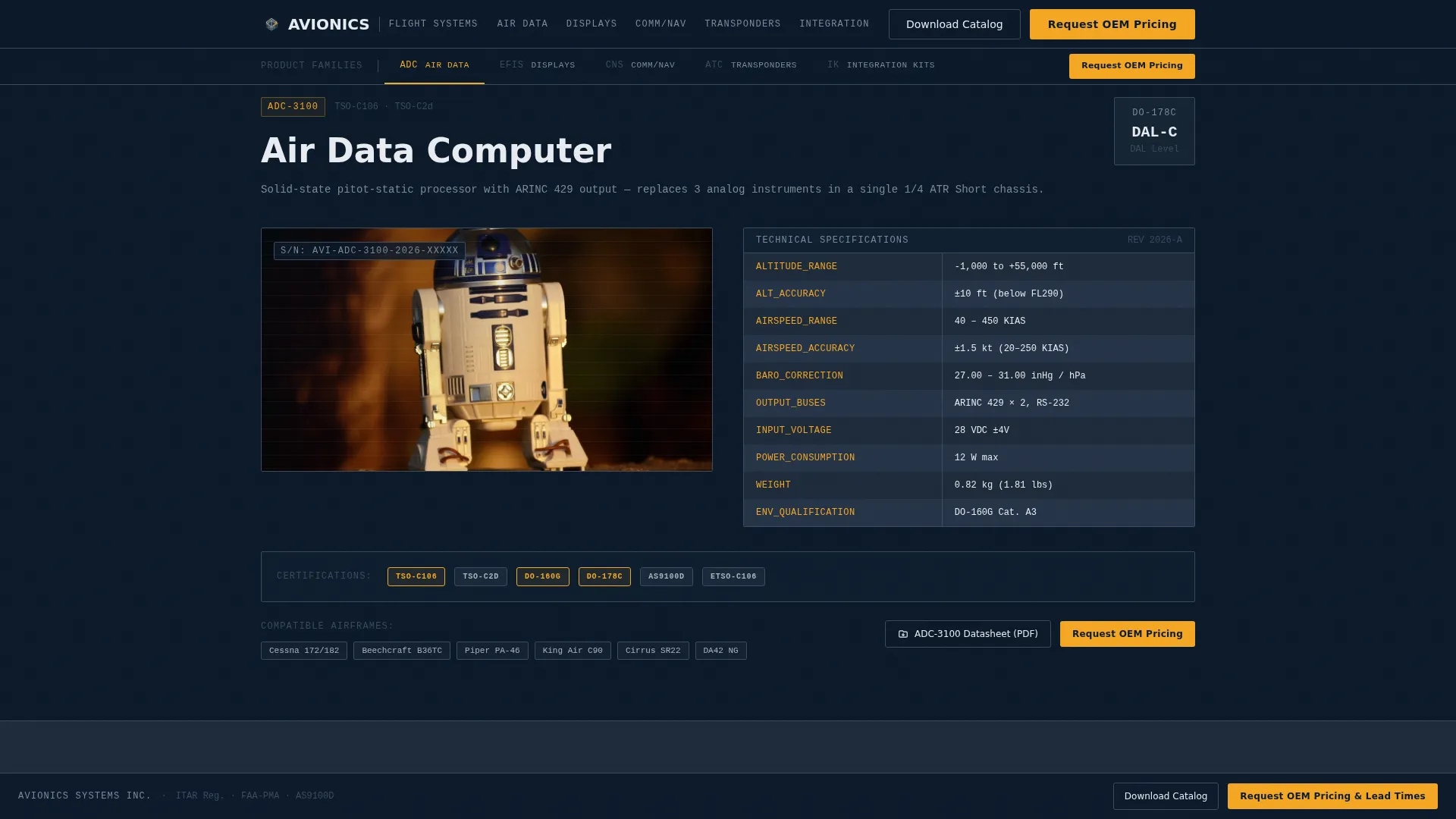 Manufacturer Landing Page Template for B2B