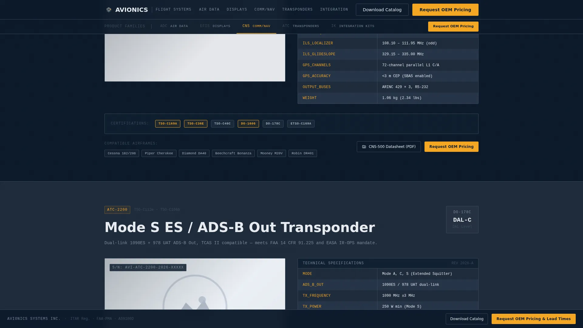 Manufacturer Landing Page Template for B2B