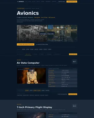 Manufacturer Landing Page Template for B2B