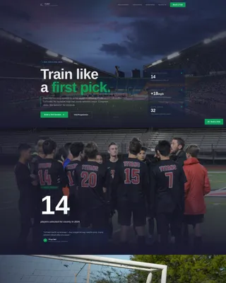 Field Hockey Booking Website Template