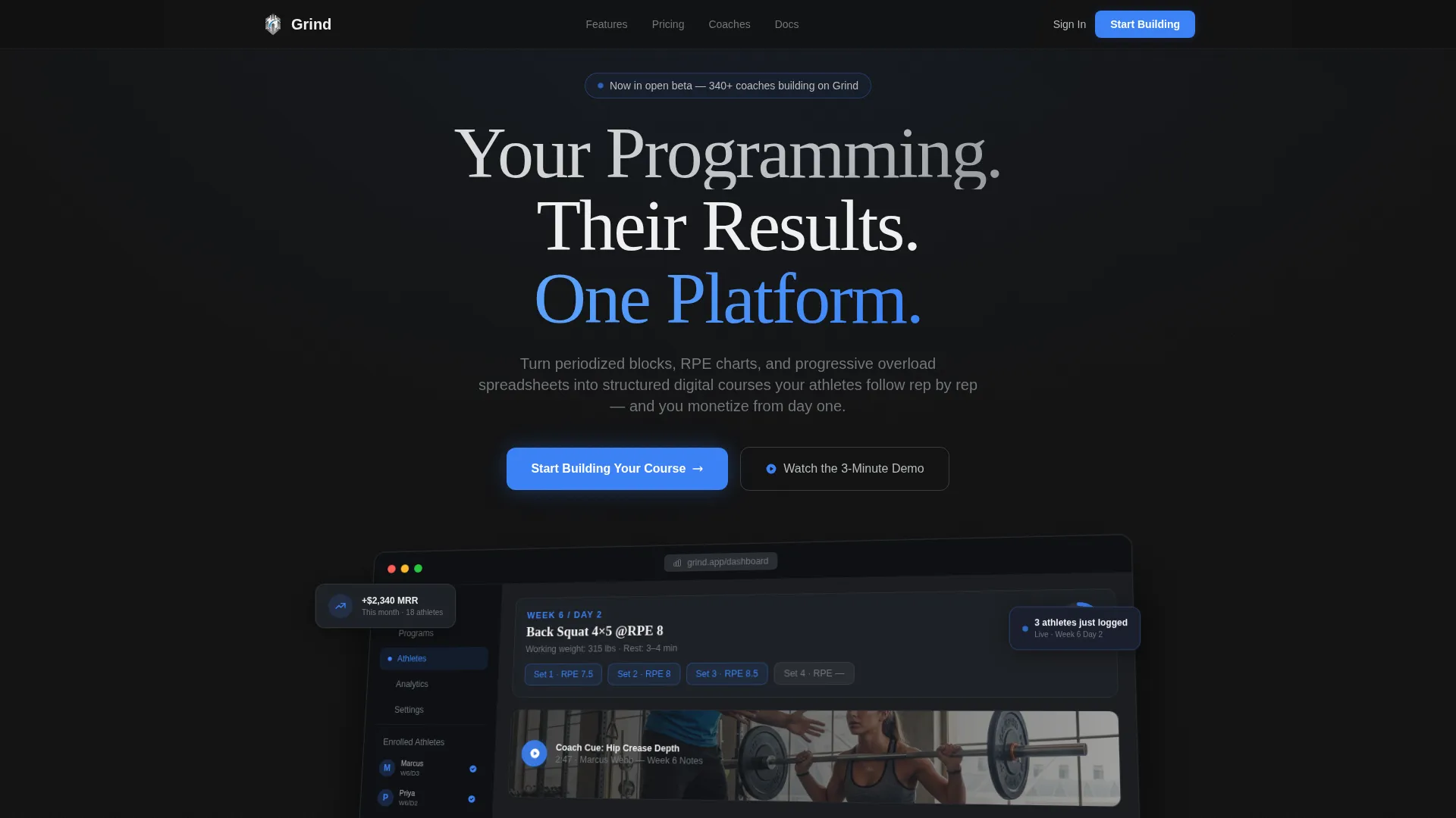Fitness Digital Presence Professional Website Template