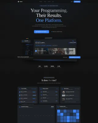 Fitness Digital Presence Professional Website Template
