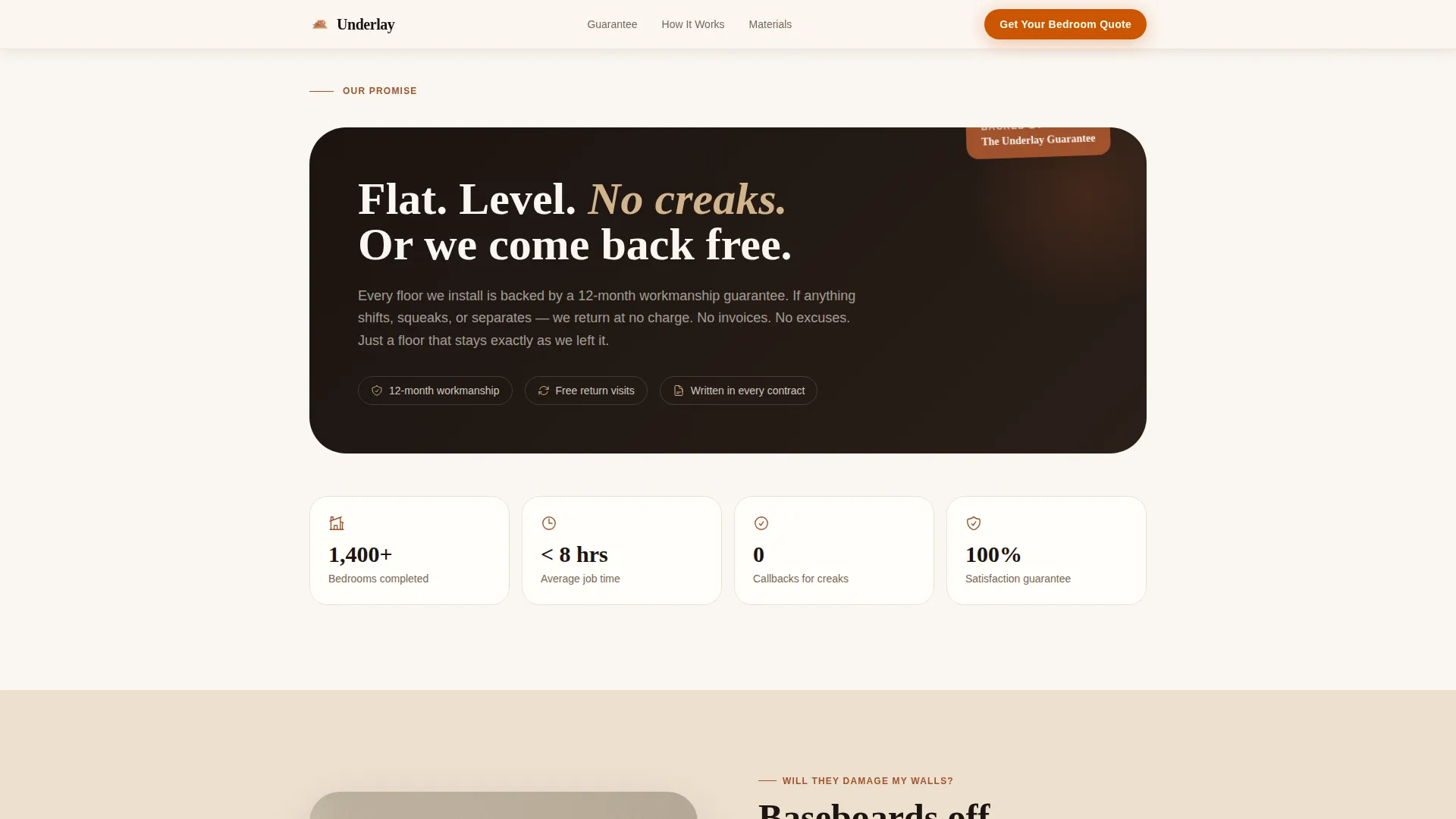 Bedroom Renovation Professional Website Template