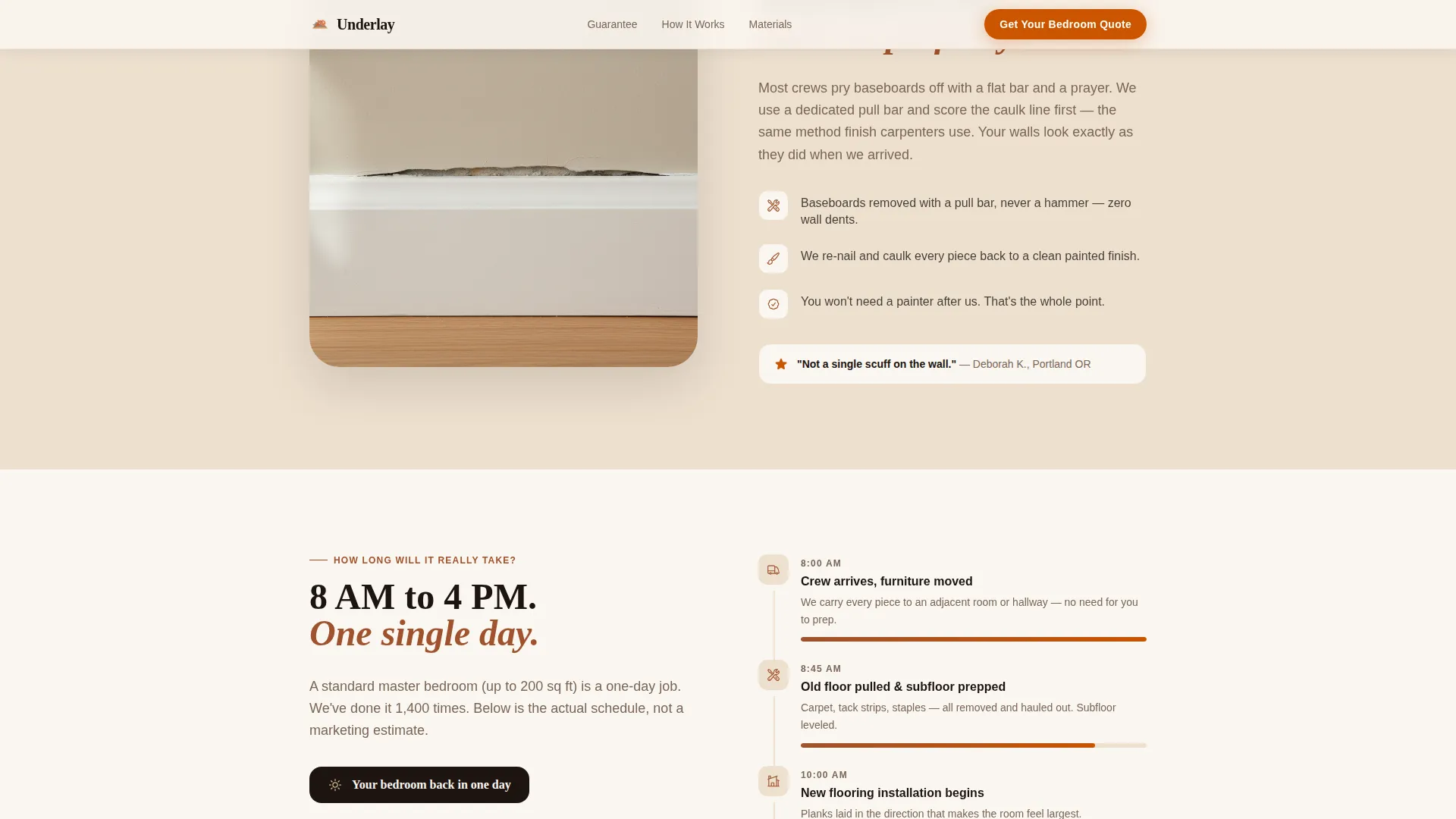 Bedroom Renovation Professional Website Template