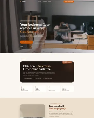 Bedroom Renovation Professional Website Template