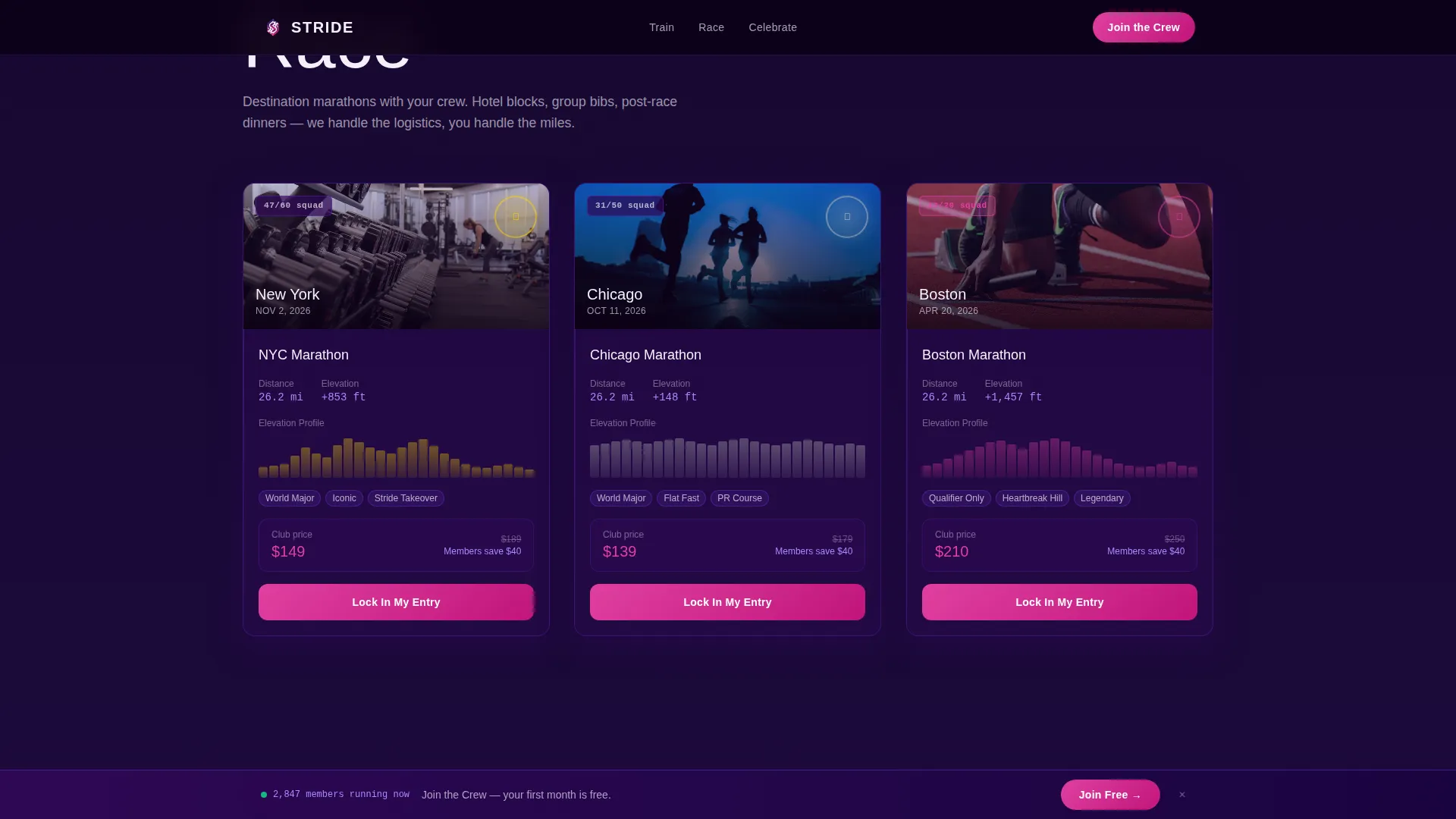 Marathon Running Specialist Reviews Website Template
