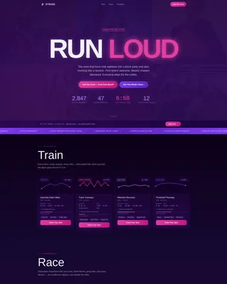 Marathon Running Specialist Reviews Website Template