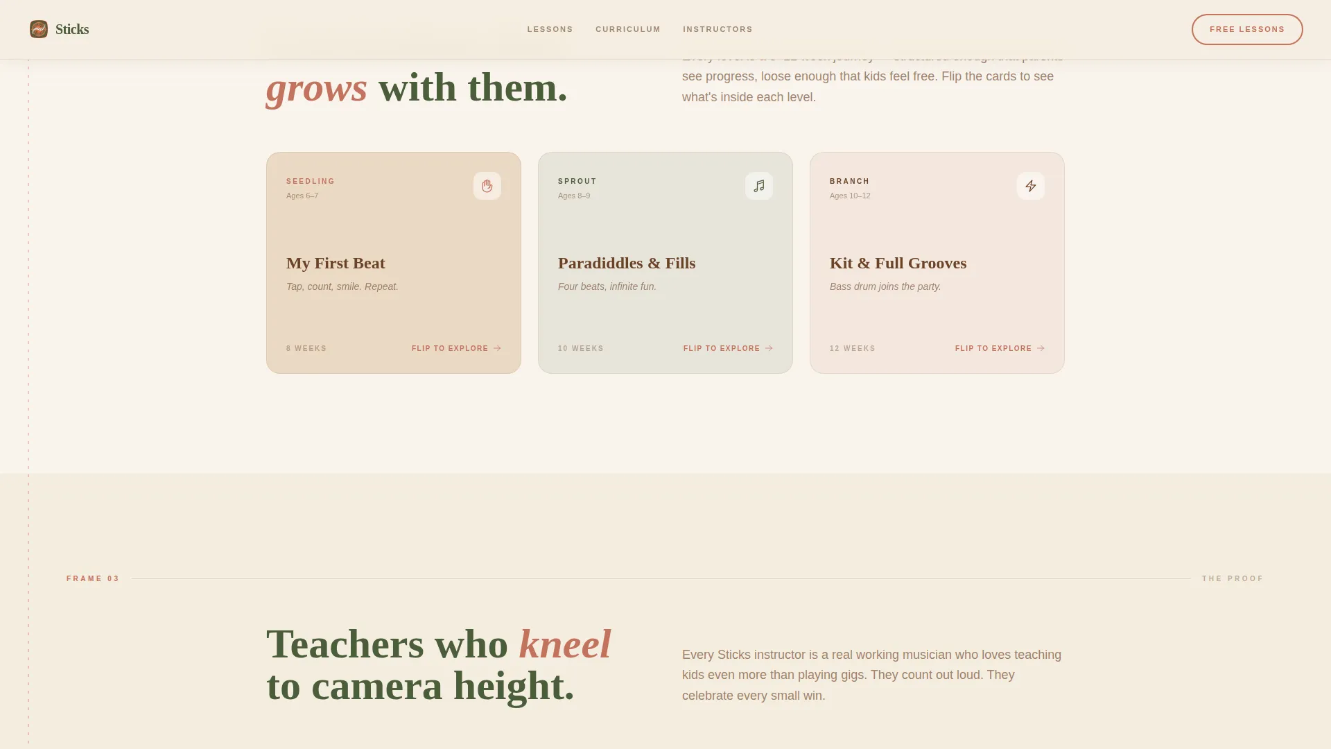 Kids Drums Professional Website Template