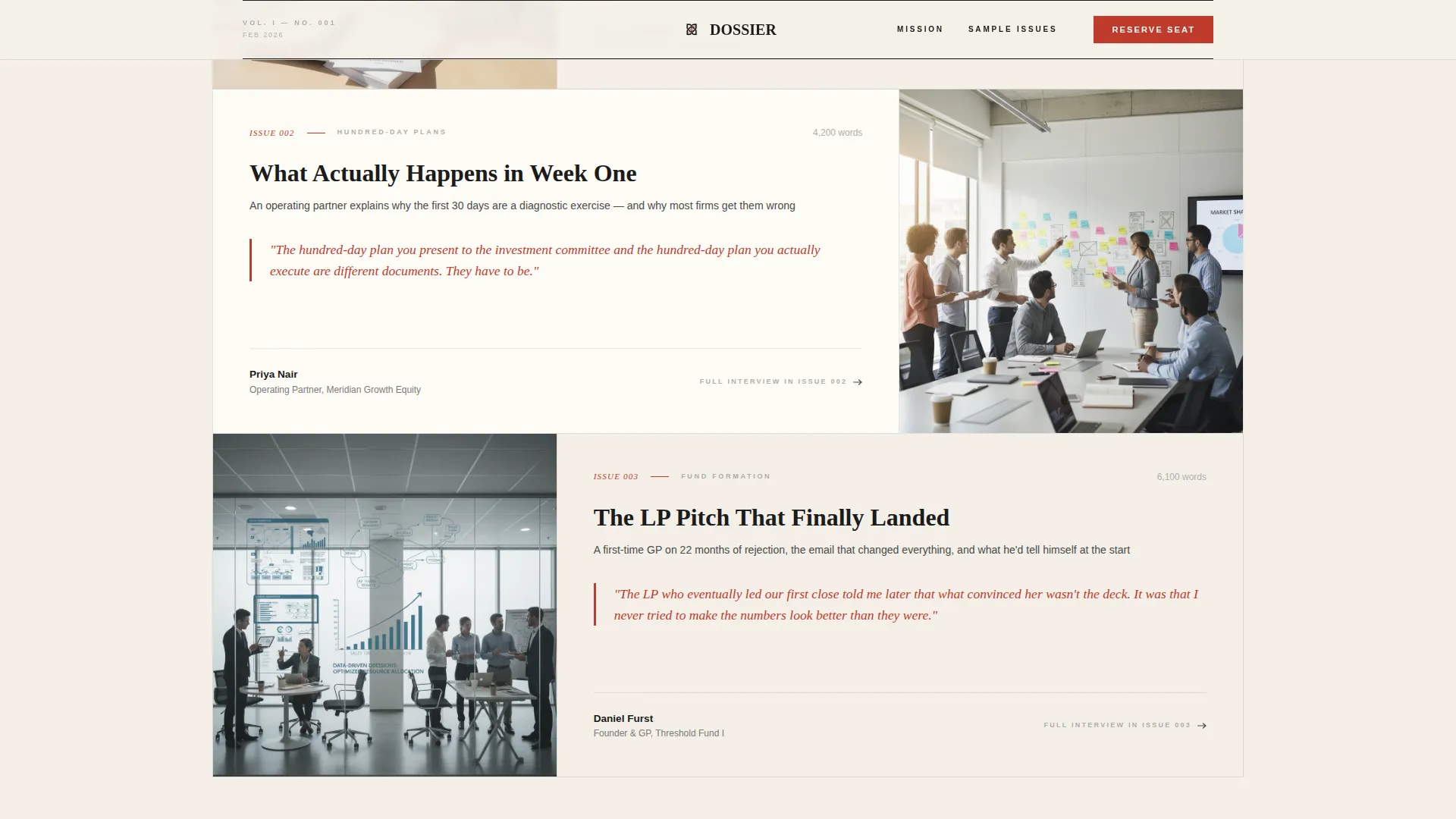 Private Equity Newsletter Pre-Launch Website Template