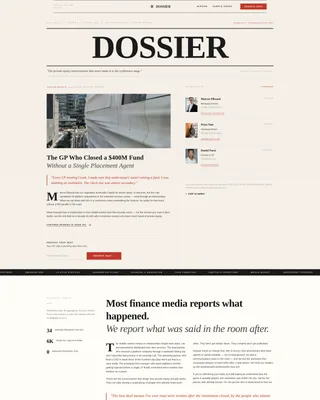 Private Equity Newsletter Pre-Launch Website Template