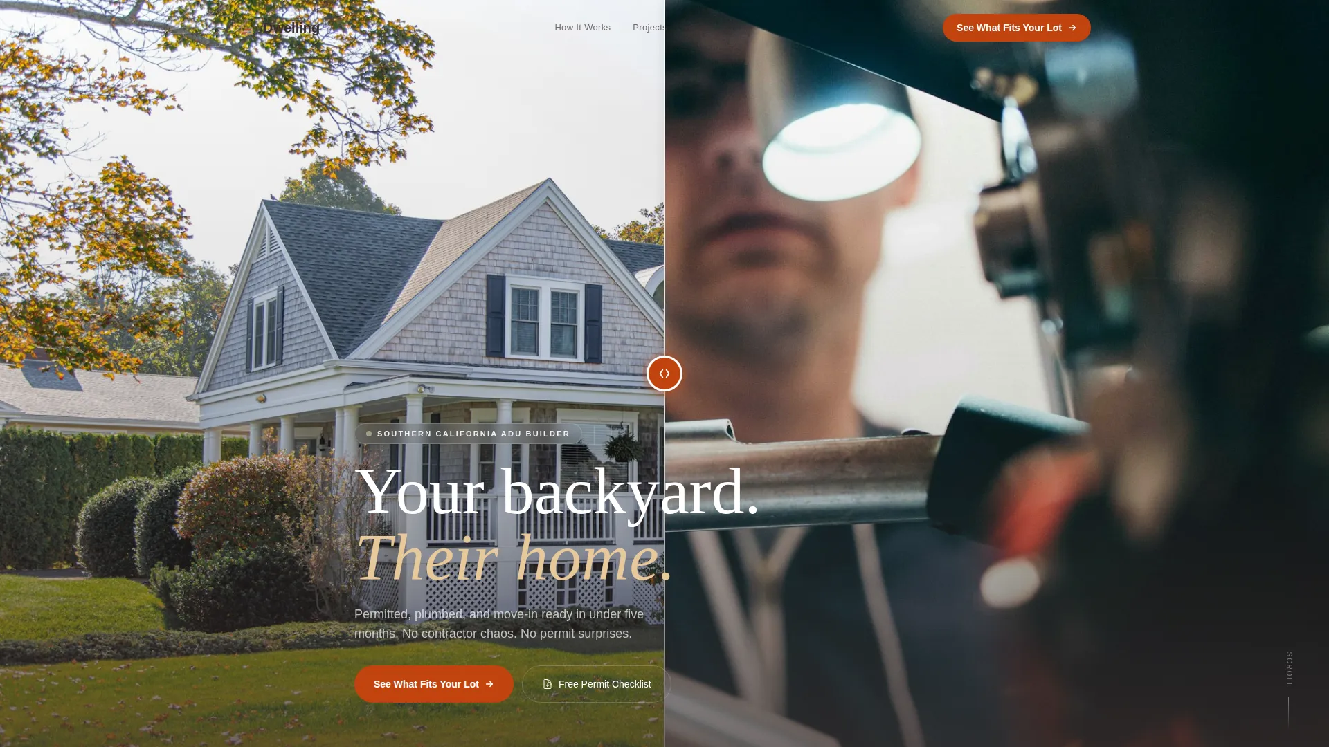 ADU Builder Website Template for Homeowners