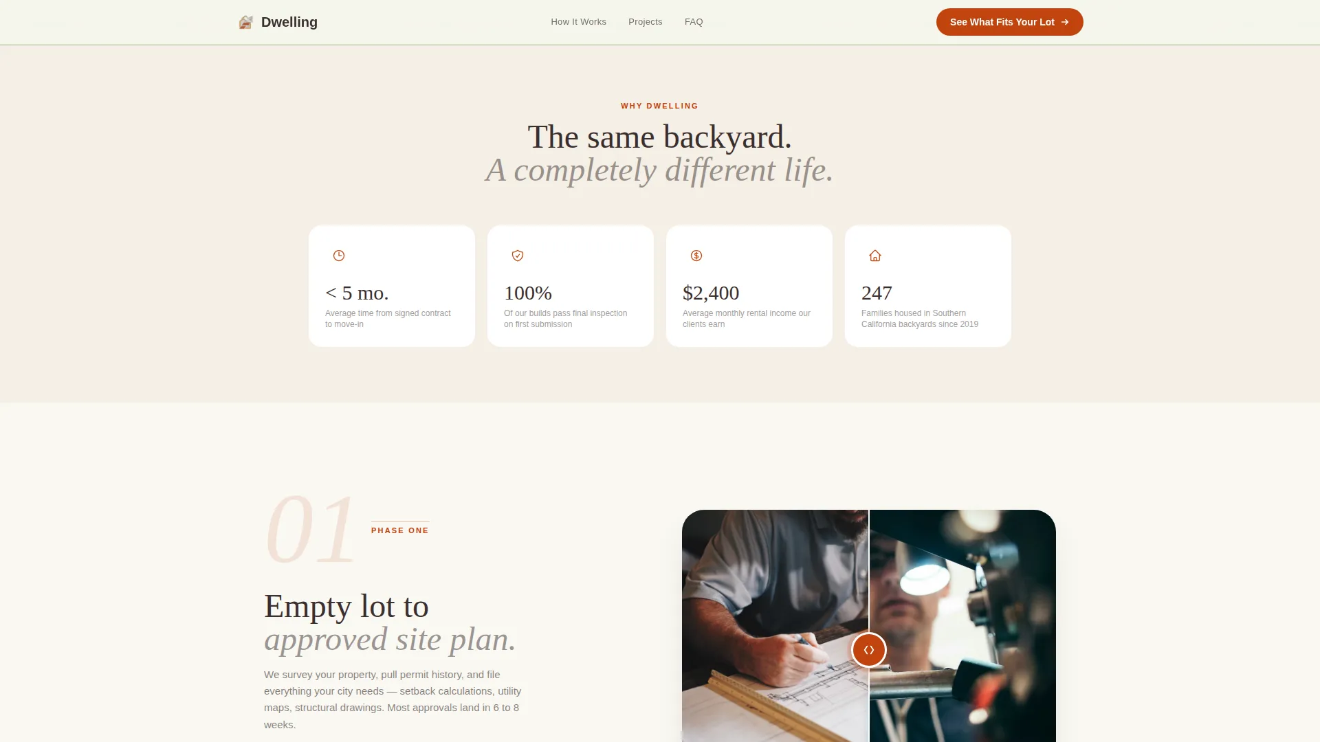ADU Builder Website Template for Homeowners