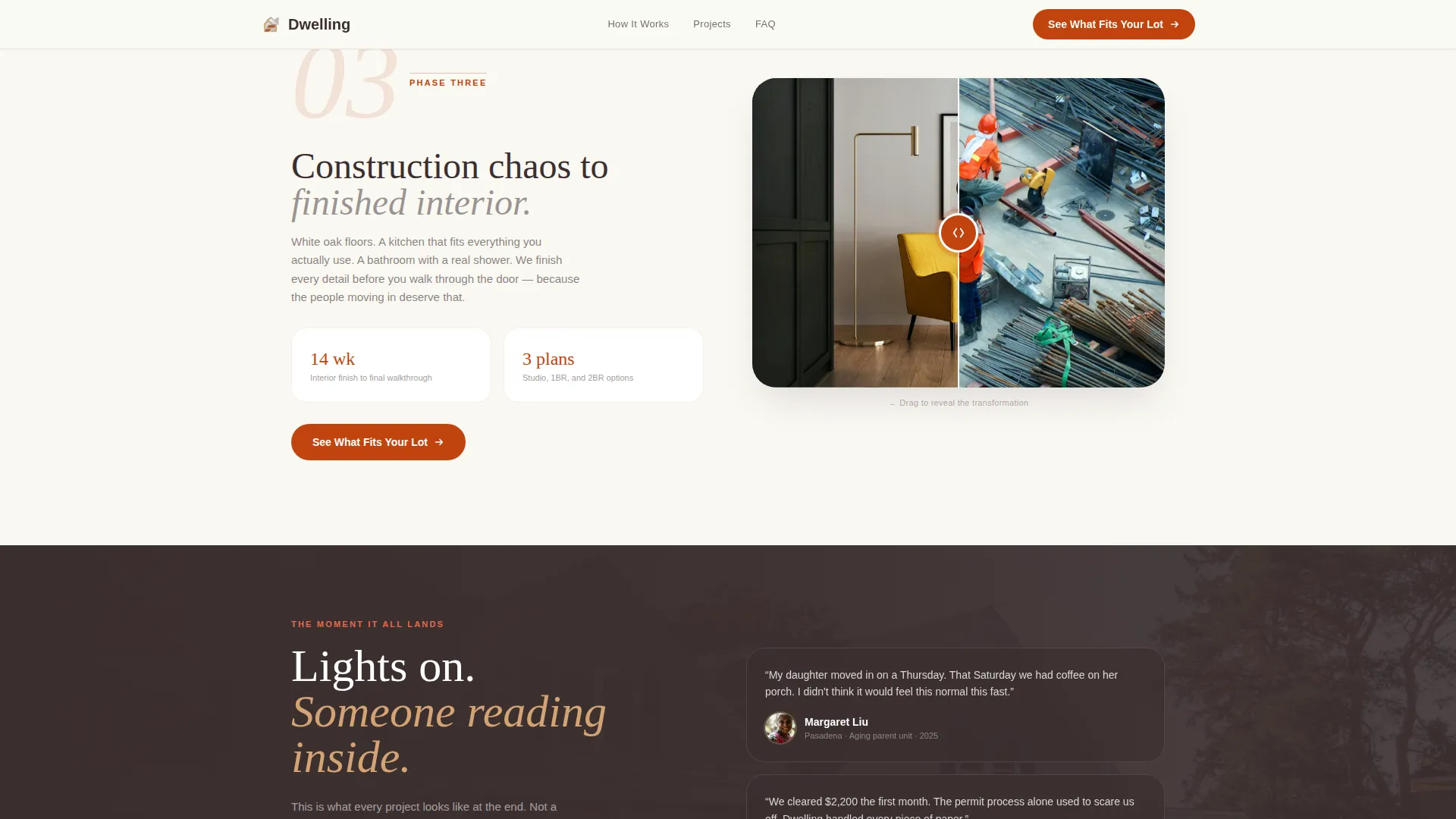 ADU Builder Website Template for Homeowners