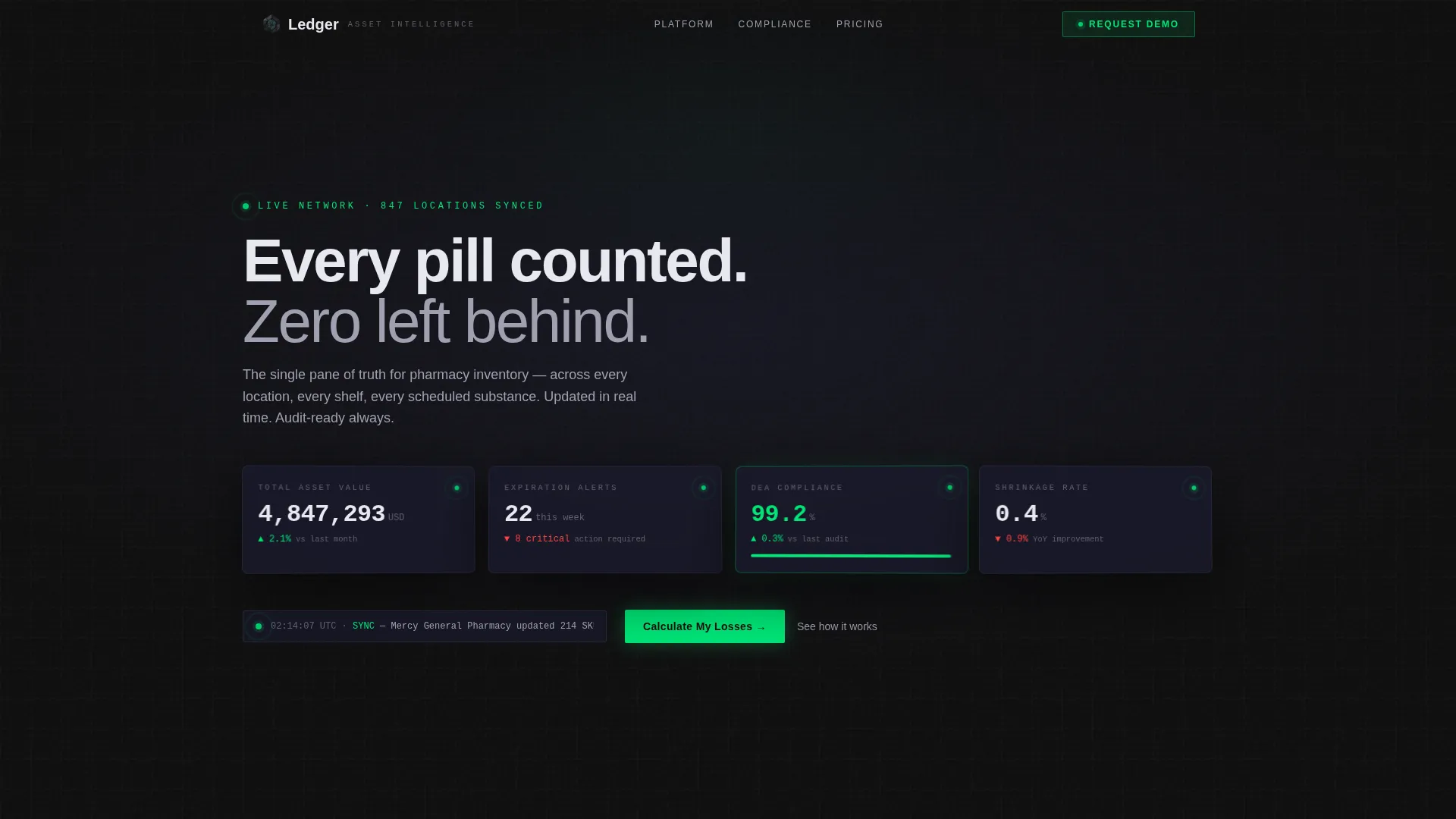 Pharmacy Software Cost Calculator Website Template