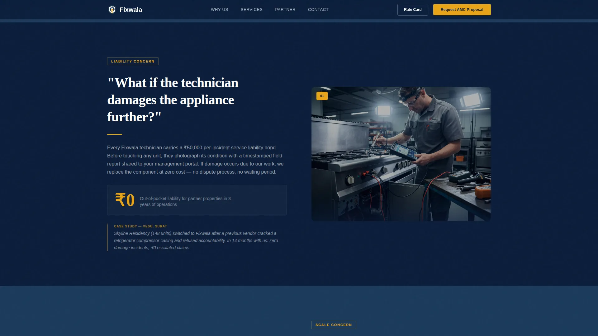 Precision Appliance | Free Website Template | Rocket