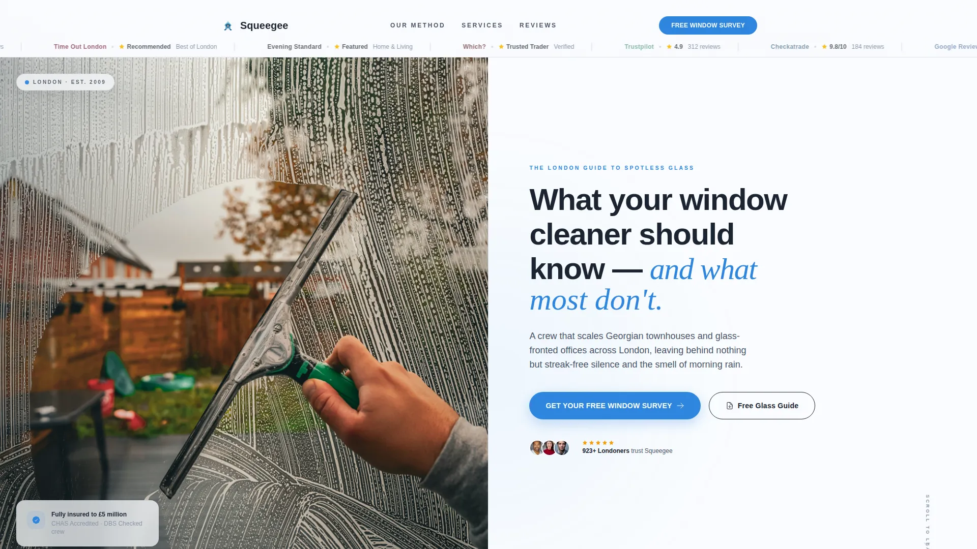 Spotless Windowcleaning | Free Website Template | Rocket